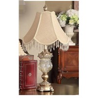 Crystal glass bedside lamp. Palace high hanging cloth