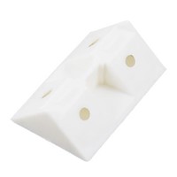 AUSD Furniture Cabinet Fastener Corner Braces Angle Brackets White 10pcs