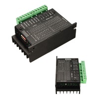 DHDL-20KHZ CNC Single Axis TB6600 2/4 Phase Hybrid Stepper Motor Driver Controller Black