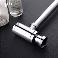 HPB Siphon Bottle Traps Pop up Basin Waste Drain Basin Faucet P-Traps Waste Pipe Into The Wall Drainage Plumbing Tube HP7207