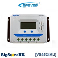 EPever VS4524AU 45A PWM Solar Charge Controller 12V 24V DC Auto with Informative Black Light LCD display Double 5V USB EPsolar