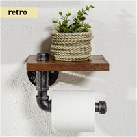 MTTUZK Creative toilet paper towel holder frame retro toilet roll holder paper holder Toilet accessories freeshipping