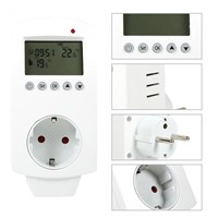 Digital LCD Programmable Temperature Controller Controlling Air Conditioner Thermoregulator Plug In Thermostat