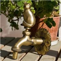 MTTUZK outdoor garden faucet animal shape Bibcock antique brass Fat cat tap for washing mop/Garden watering Animal faucet