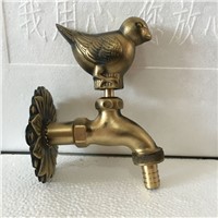 MTTUZK outdoor garden faucet animal shape Bibcock antique brass Birdie tap for washing mop/Garden watering Animal faucet