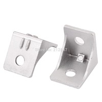 2Pcs Aluminum Alloy 33x33x28mm Corner Braces Angle Brackets Supports