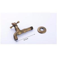 High quality total brass material bronze plating bathroom corner faucet tap garden outdoor mixer