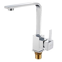 Promotion! Single Lever Morden 3 Inlet Pipes Brass Chroming Kitchen Sink Tap for Low Water Pressure with Aerator