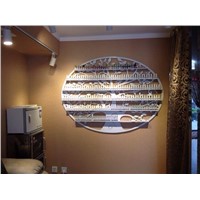 Perfume nail polish display rack / circular wall nail shop racks / cosmetic display racks