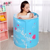Water beauty folding tub bath bucket adult bathtub inflatable bathtub thickening plastic bathtub bath bucket