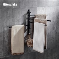 Black movable bath towel rack 2-3-4 towel bars bathroom black towel shelf movable towel shelf bathroom accessory HC6709