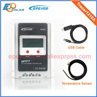 High Efficiency MPPT 10A 10amp solar controller Tracer1210A with MT50 remote meter USB cable and wifi function