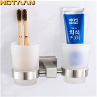 New Arrival SUS304 Stainless steel Tumbler Holder Cup &amp;amp;amp; Tumbler Holders Toothbrush Holder Bathroom Accessories Banheiro YT-13408