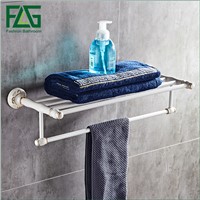 FLG High Quality European space aluminum Towel rack Aluminum Bathroom Accessories Bath towel rack