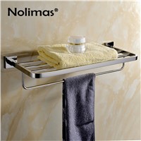 SUS304 Stainless Steel Bathroom Rowel Rack Mirror Polished Square Hardware Towel Shelf Towel Holder