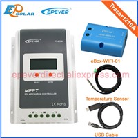 EPsolar MPPT solar controller with wifi function and USB Tracer1210A 10A 12V/24V auto work