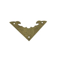 Brass Triangle Bat Coner Cabochon,Ancient Bronze Tone Corner,Flatback Metal Embellishments Scrapbooking,Decor For Wooden Box,4cm