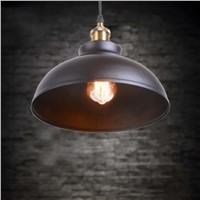 29cm Black Iron Vintage Ceiling Lampshades Bar Balcony Office Hanging Ceiling Pendant Light Pot Shade Light Covers and Shades