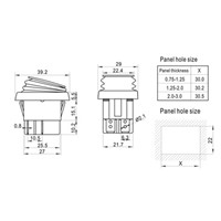 1pcs KCD4 Red LED Round 4 Pin DPST Snap-in ON/OFF Panel Mounting Waterproof Boat Rocker Switch 16A/250V High Quality Copper feet