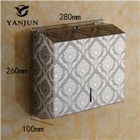Yanjun Wall Mount Stainless Steel Single Fold Multi Fold  C-Fold Tissue D Paper Towel Dispenser Polish Finished  YJ-8673
