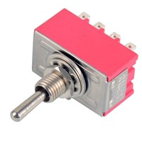 1Pc 12-Pin Mini Toggle Switch 4PDT 2 Position ON-ON 2A 250V/5A 125VAC VE069 P