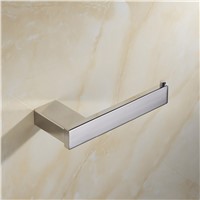MTTUZK Wall Mounted Toilet  Paper Holder Square Roll Holder Copper Paper Towel Holder Without Cover Bathroom Accessories