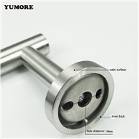 YUMORE SUS304 Stainless Steel Toilet Tissue Hanger Silver Bathroom Rolling Paper Holder Wall Mounted Brushed