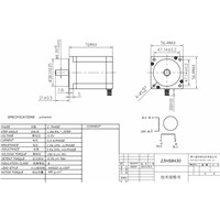 Hot Sale!4PCS Nema23 Stepper Motor 23HS8430 4-Lead 270oz-in 76mm 3.0A Bipolar CNC Router Foam Grind Laser Engraving DE US CAFree