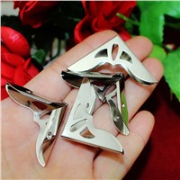 Silver Plated Book Scrapbooking Albums Menus Corner Protectors Metal Hollow Corners For Books,31*31*3mm,Fit 3mm,6Pcs