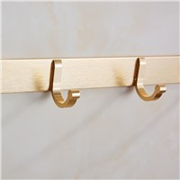 Xogolo Space Aluminum Romantic Gold Movable Bath Towel Rack Holder Wall Mounted Bathroom Accessories