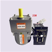 220V/110V 25w AC Gear Variable Speed Motor,Vertical Single-phase AC Geared Motors + Ordinary Governor