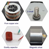 Permanent magnet AC synchronous motor 220V Alternating current dynamo Low speed motor Micro motor 50KTYZ Power cuts and stops