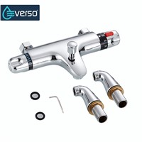 EVERSO Stainless Steel Bathroom Shower Set Thermostatic Control Thermostatic Mixing Valve Thermostatic Shower Faucets