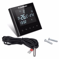 Floureon Floor Heating Thermostat Touch Screen Heating LCD Thermostat 6 Period Programmable Controlling Temperature Heating Tool