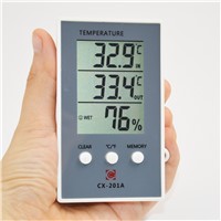 Thermometer Hygrometer Measure Temperature Humidity Digital LCD Meter Indoor Outdoor Weather Station Tester C/F Max Min Value