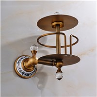 Luxury Antique Brass Roll Toilet Paper Holder Lavatory Paper Holder Wall Mounted Tissue Holder