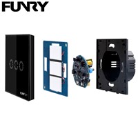 Smart touch Wall Switch US/EU Standard 1 2 3 Gang Remote Control Switch,On-off light Smart Home Lamp us110v-240v/eu170-220v