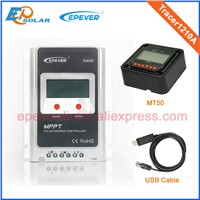 With MT50 wifi function and USB Tracer1210A MPPT Solar battery charger 10A
