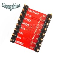 5pcs/lot Heat Sink Stepper Motor Driver  A4988 Red color Stepper Motor Driver Module with 5pcs Heatsinks Board For Reprap