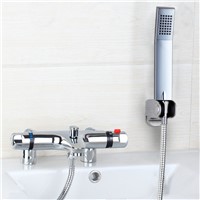 Hello Bath Mixer banho de torneira Thermostatic Deck Mount Bathtub Faucet With Hand Shower Faucets Mixers Shower