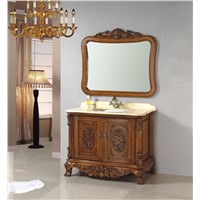 Antique Style Carved Wooden Bathroom Cabinet  0281-B-8053