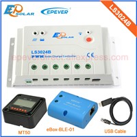 PWM solar controller 30A 30amp LS3024B by factory direct supply with MT50 wifi box and temperature sensor