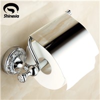 Solid Brass Chrome Polished Bathroom Toilet Paper Holder Bathroom Accessories Lavatory Paper Holder Wall Mount