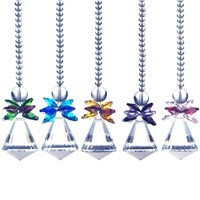 16PCS/lot mixcolors Crystal Glass Drops Hanging Pendants Suncatcher Chandelier Parts Wedding/ Chirstmas Gifts Home Decoration