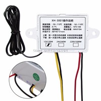 XH-W3001 12V Digital Control Temperature Microcomputer Thermostat Switch Thermometer New Thermoregulator #G205M# Best Quality