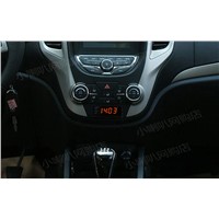 termometer digital coche/ Digital fashion Voltmeter /vehicle temperature  voltage  meter with Wall Clock  led  Backlight
