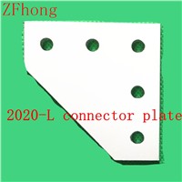 5pcs 5 Hole 90 Degree Joint Board Plate Corner Angle Bracket Connection Joint Strip for Aluminum Profile 2020 20x20 with 5 holes