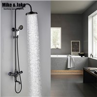 luxury Crown black shower set Orb luxury bathtub mixer set bathroom shower mixer blackend Bath Shower Faucet set