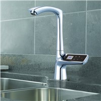 LCD Display Touch Screen Smart Thermostat Sink Faucet Electric Tap Mixer Digital Thermostat Faucet
