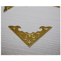 Bulk Filigree Triangle Bat Coner Cabochon,Ancient Yellow Corner,Flatback Metal Embellishments Scrapbooking,Decor For Wooden Box